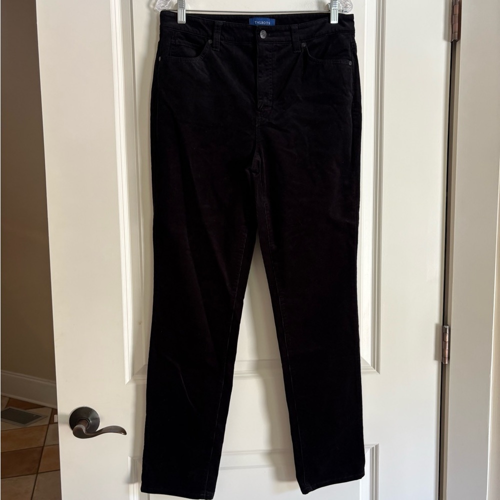 Talbots High Waist Straight Leg Corduroy Pants
